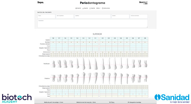 SEPA presenta su nuevo periodontograma online